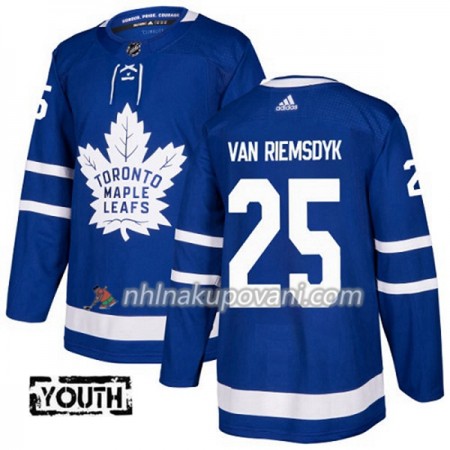 Toronto Maple Leafs Dresy James Van Riemsdyk 25 Adidas 2017-2018 Modrá Authentic - Dětské